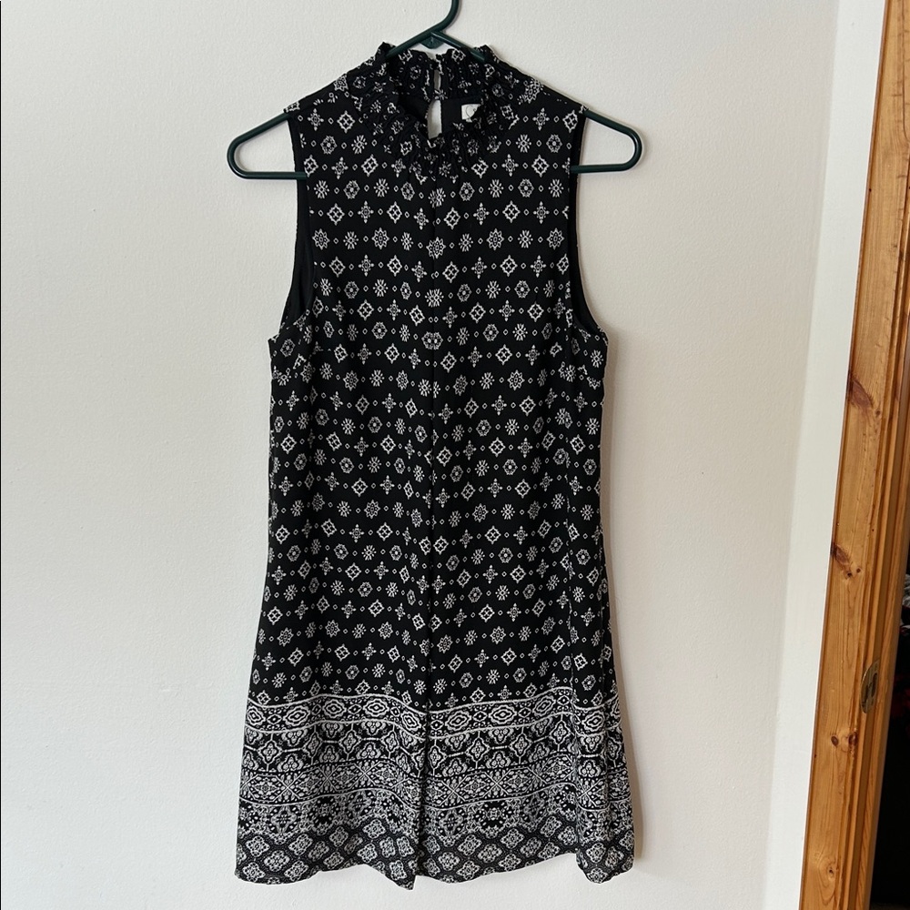 Speechless Black and White Patterned Dress